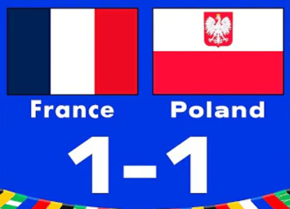 Eurocopa 2024: Resultado del Francia vs Polonia (1-1)