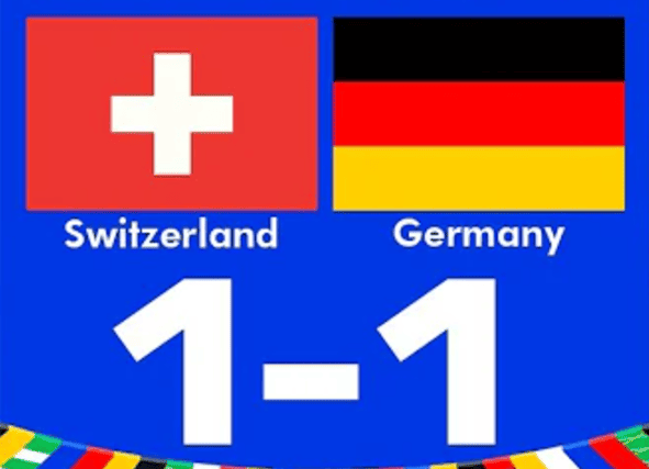 Eurocopa 2024: Resultado del Suiza vs Alemania (1-1)